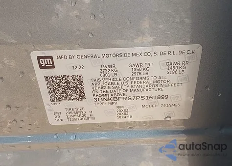 2023 Chevrolet Blazer Fwd Premier z USA, uszkodzony, nr VIN 3GNKBFRS7PS161899